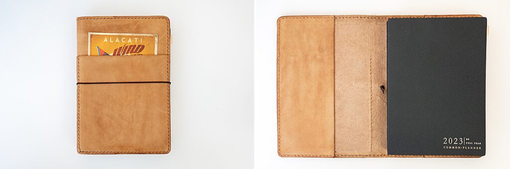 leather planner cover