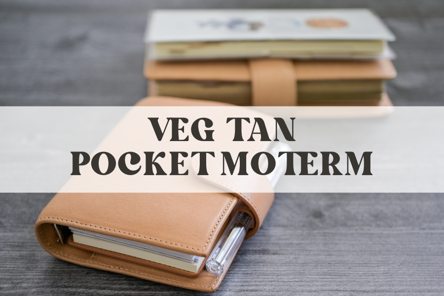 Pocket Moterm Wallet: Veg Tan Leather Apricot - Planners, Productivity &  Home Organization