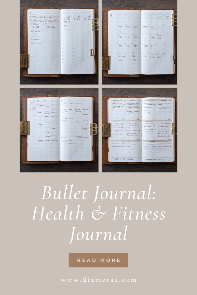 bullet journal health and fitness goals