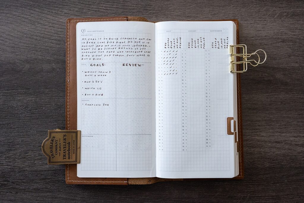 bullet journals health goals